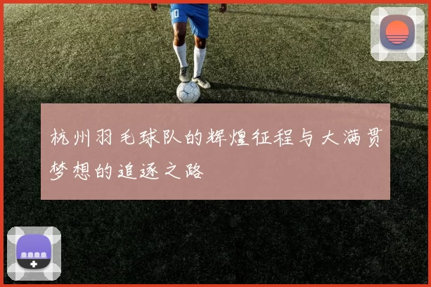 杭州羽毛球队的辉煌征程与大满贯梦想的追逐之路